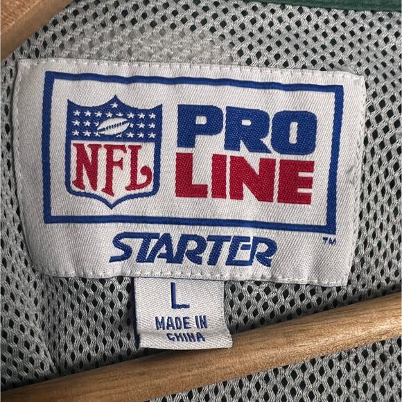 Starter x Pro Line Green Bay Packers NFL Men L Short Sleeve Pullover Windbreaker - Picture 5 of 11